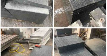 龙岩 芝麻黑地铺石材