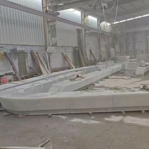 龙岩 花岗岩整石坐凳拼装