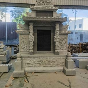 龙岩 芝麻灰高档墓碑、土墓，一套也支持定做