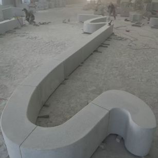 龙岩 花岗岩整石坐凳拼装