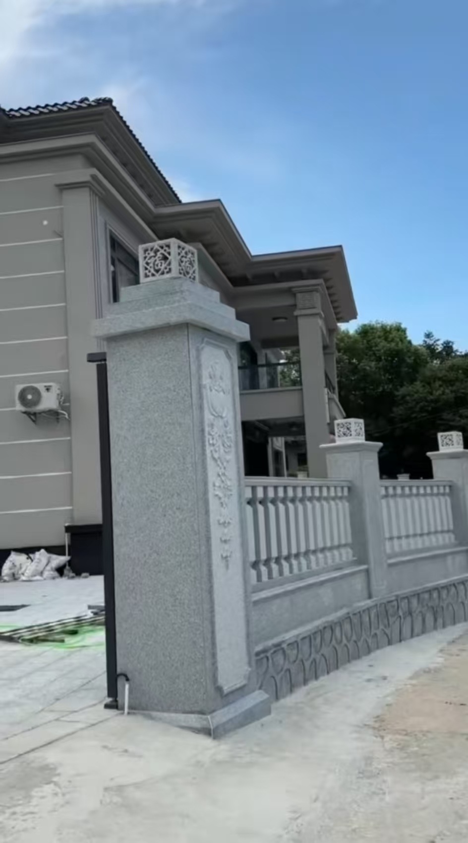 龙岩 芝麻白别墅围墙栏杆，私人订制