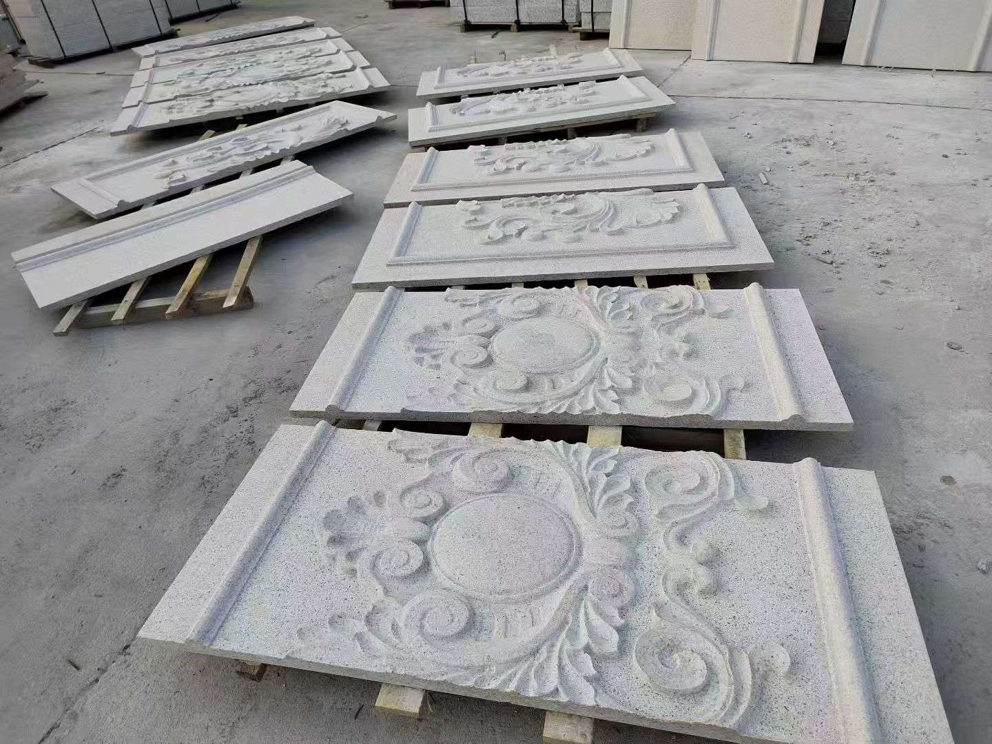 龙岩 芝麻白干挂雕花板