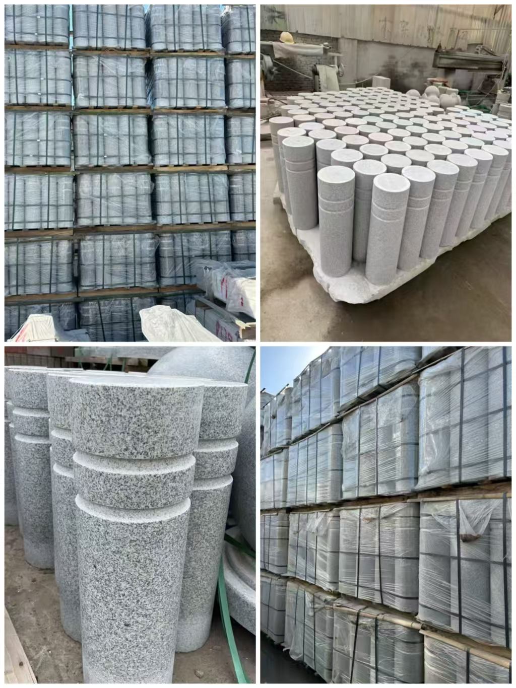 龙岩 芝麻白花岗岩挡车柱、隔离柱多少钱